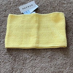Yellow tube top